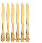 Stainless Steel Cutlery Spoon West Dinnerware Set Gold Plated