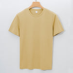 Mens Double-Sided Liquid-Ammonia Mercerized Cotton T-Shirt