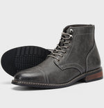 Men's Plus Size Retro Fashion Work Clothes Leather Martin Boots