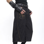 Street-style Couples Loose-fitting Wide-leg Capri Pants