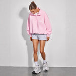 Casual Western-style Minimalist Letter-print Artistic Hoodie