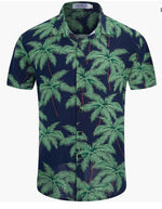 3D-printed Mens Short-sleeve Shirt, Beach Top