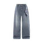 American-style Streetwear Washed Distressed Loose-fitting Versatile Casual Pants