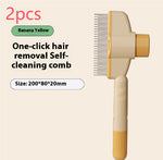 Professional Pet Comb For Dogs And Cats With Release Button Flea Cat Combs For Cats And Dogs - Easy To Use And Durable Grooming Tool Pet Products