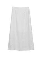 Womens Linen Straight Skirt With Side Slits