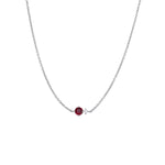 S925 Sterling Silver Necklace With Twelve Birthstone Pendants, A Light-luxury, Niche Design