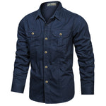 Unbranded Pure Cotton Workwear Long-sleeve Shirt