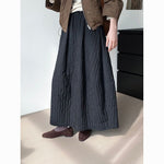 Japanese-style Literary Retro Midi Skirt For Spring And Autumn