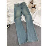 High-waisted, Slim-fit, Stretchy, Figure-flattering, Versatile Horseshoe-cut Jeans