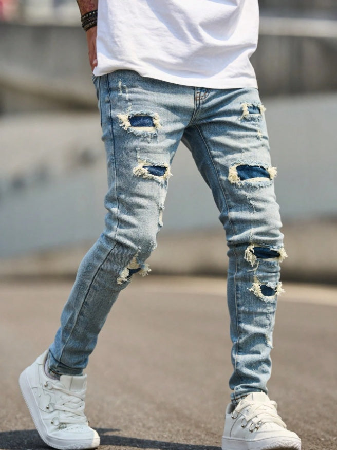 Slim-fit Stretch Straight-leg Pants