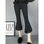 Spliced Mesh Cutout Versatile Casual Pants