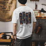 American-style Vintage Mens Short-sleeve T-shirt