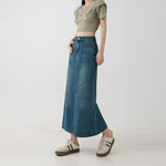 Trendy Figure-flattering High-waisted A-line Midi Skirt