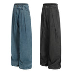 Mens Fashionable Casual Solid-Color Straight-Leg Pants