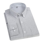 Mens Casual Long-sleeve All-cotton Shirt Jacket
