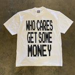Only Care About Money Printed Couples Loose-fitting Short Sleeves