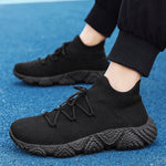 Outdoor Casual Shoes Thick-soled Flyknit Breathable Sneakers