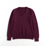 School-supplied Dark Gray Long-sleeve Knit Top
