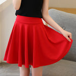 45 Cm To Knee-length Plus-size High-waisted Skirt