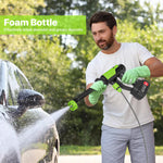 4000W Electric Pressure Washer Power Jet Washer 3626PSI Car Cleaner Gun With 2Battery