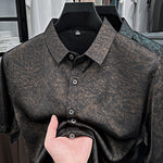 Mens Short-sleeve Printed Shirt Top