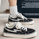 2026 New Spring & Autumn Women's Sneakers, Fashion Versatile Flat Lace-up Shoes With Shiny Star Decorations