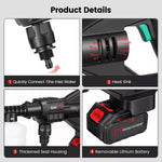 Portable Cordless Car Pressure Washer Water High Jet Wash Cleaner Gun And 2 Battery