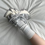 Fully Futuristic Chunky-soled Casual Sneakers Silver Dad Shoes