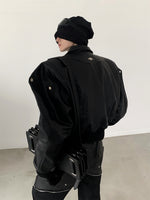 Thickened Short Design Leather Jacket