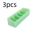 Plastic Stackable Organizer 5 Cells Finishing Box for Socks Underwear