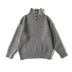 Men's Turtleneck Loose Solid-Color Knitted Pullover Bottoming Sweater