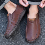 Large-size Wide-toe Mens Loafers Casual Style