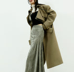 Handmade Crystal Rhinestone Asymmetric Skirt
