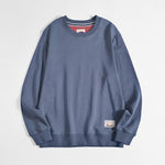 Mens Solid-color Casual Long-sleeve Hoodie