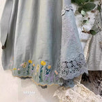 Japanese-style  Forest-inspired Fresh And Vintage Elastic-waist Design