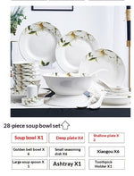 Ceramic Bowls And Saucers Set Bone China Bowls And Plates