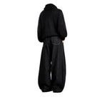 Starry Sky Pattern Saber-Style Mens Retro Loose Straight-Leg Wide-Leg Casual Trousers
