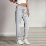 Women's Casual Solid-Colored Ice Silk Sports Trousers