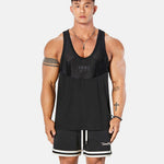 Mens Printed Breathable Loose-Fit Sports Training Vest