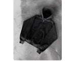 Printed Zip-Up Hoodie Loose-Fit Sweatshirt