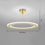 Simple Modern Circular Bedroom Study Chandelier