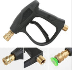 Short Wand High Pressure Car Wash Gun Heavy-Duty Brass Connector Power Washer