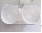 Cat Elevated Feeder Stand With Transparent Bowl