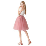 European And American High-waisted Mesh Skirt
