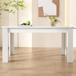 4 Seater Dining Room Table, MDF Wood Rectangle Modern Kitchen Dining,Room Furniture Unit, Small Kitchen Table,Coffee Table,Small Table For Home