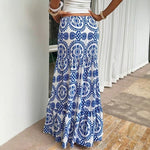 All-over Print Casual Loose-fitting Low-rise Skirt