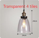 Nordic Industrial Home Bedroom Glass Chandelier