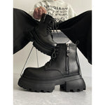 Autumn And Winter Leather Martin Boots High-top Leather Shoes Men's Shoes Fleece-lined