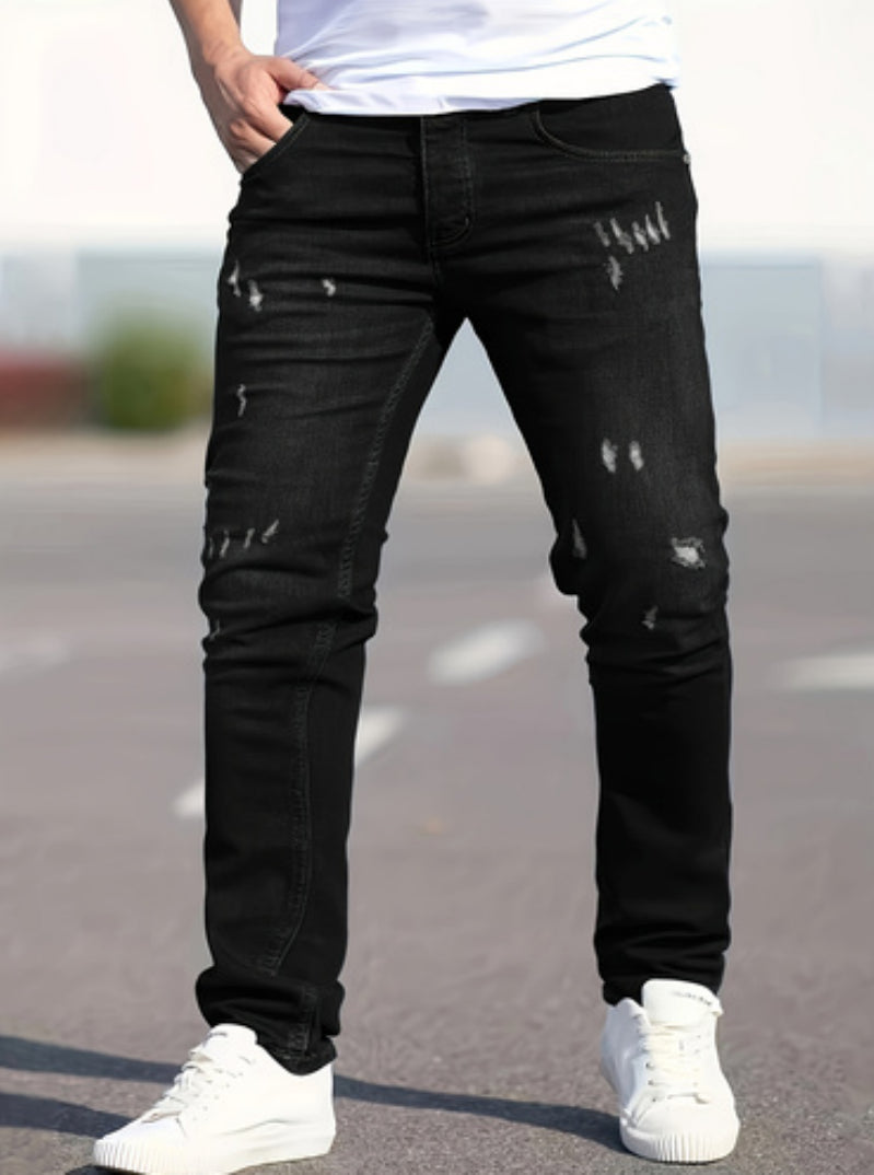Shanxi Stretchy Slim Straight Pants