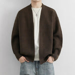 Retro-style Loose-fit Casual Chic Versatile Knit Sweater Cardigan